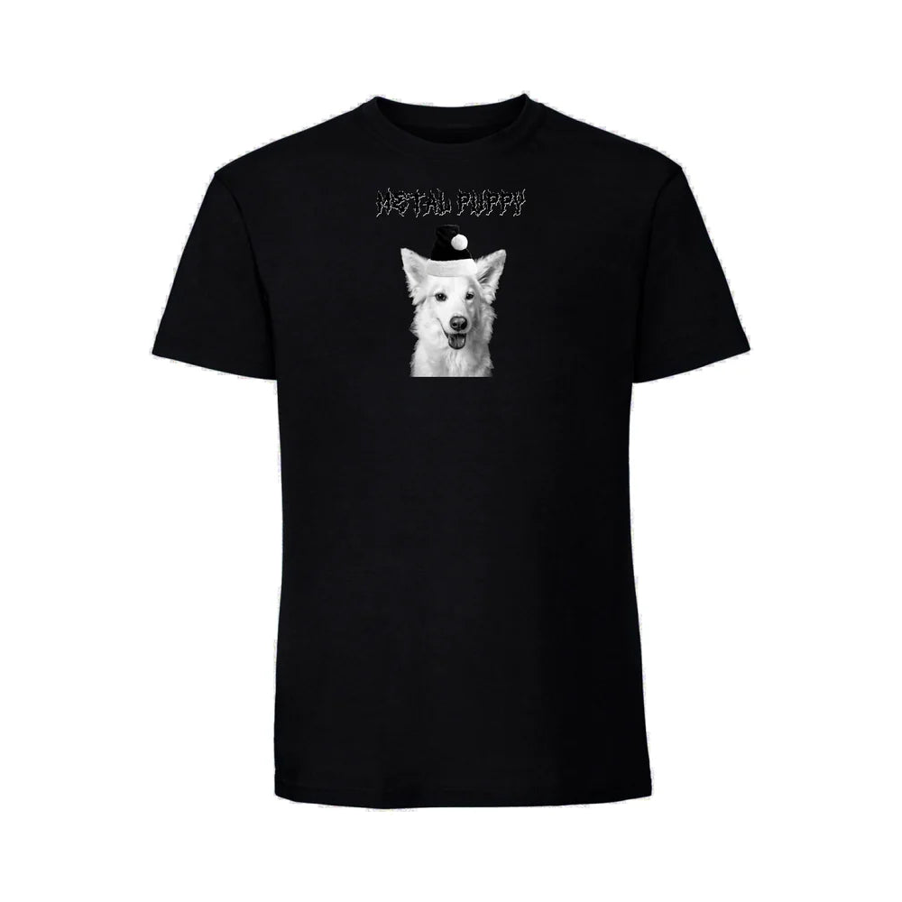 Christmas Metal Puppy T-paita Omalla Kuvalla 🐶🎄🤘