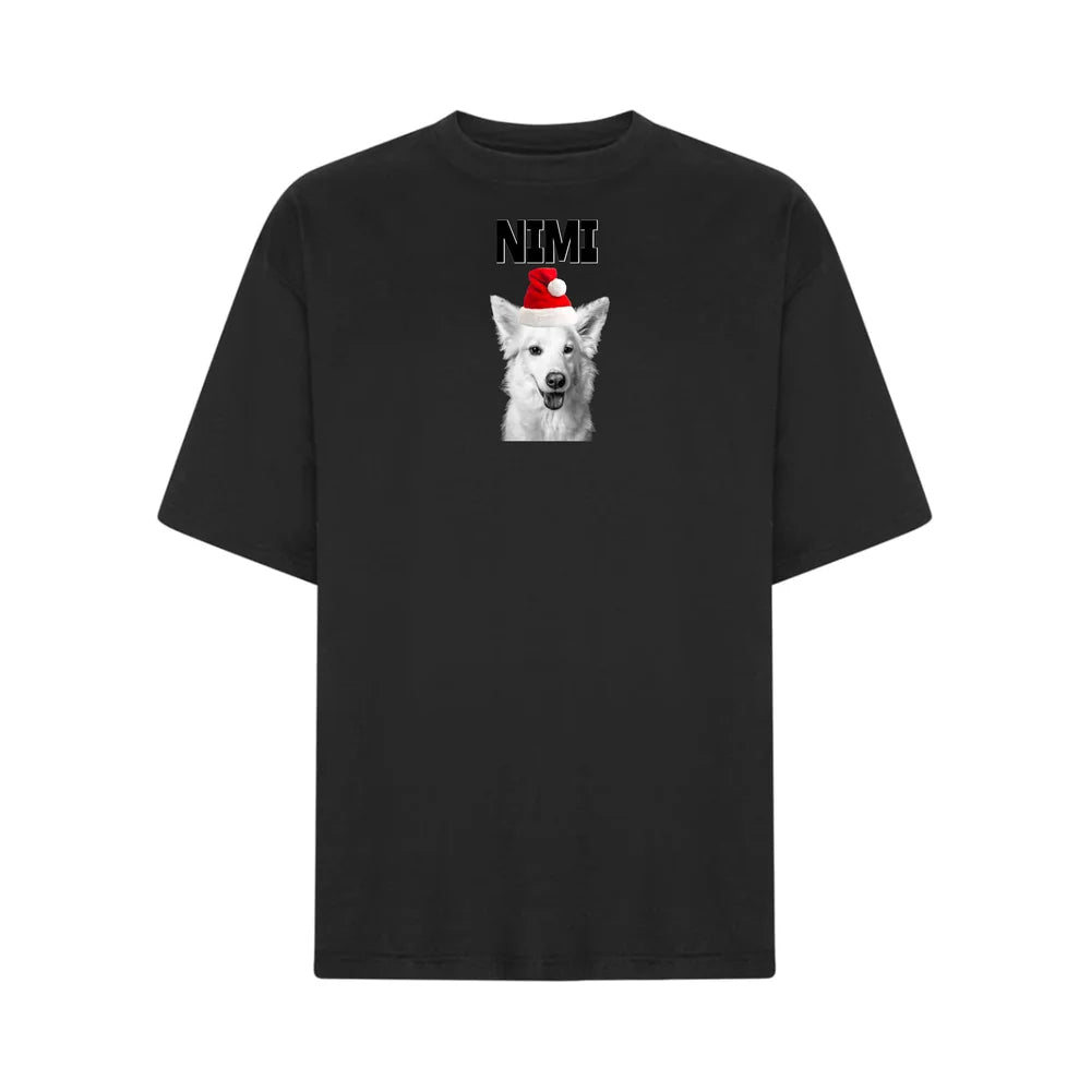 Tonttulakki T-paita Omalla Kuvalla (Oversize) 🐶🤶🎄